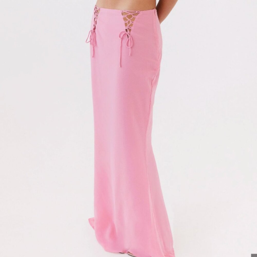 Peppermayo Chella Tie-Up Skirt – Pink – Size 8 – NWOT